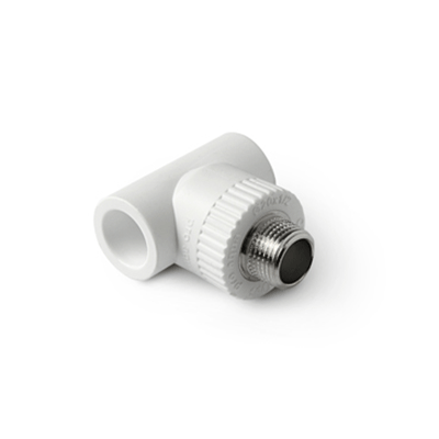 Тройник 25x1/2'' с металлической наружной резьбой ProAqua белый PA25012Б