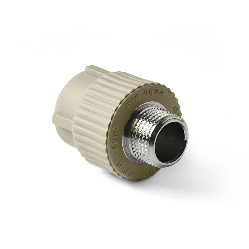 Муфта 32x1'' с металлической наружной резьбой ProAqua серая PA23018С