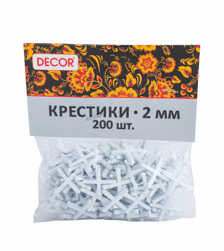 Крестики для плитки 2,0мм 200шт/уп НАМЕРЕНИЕ