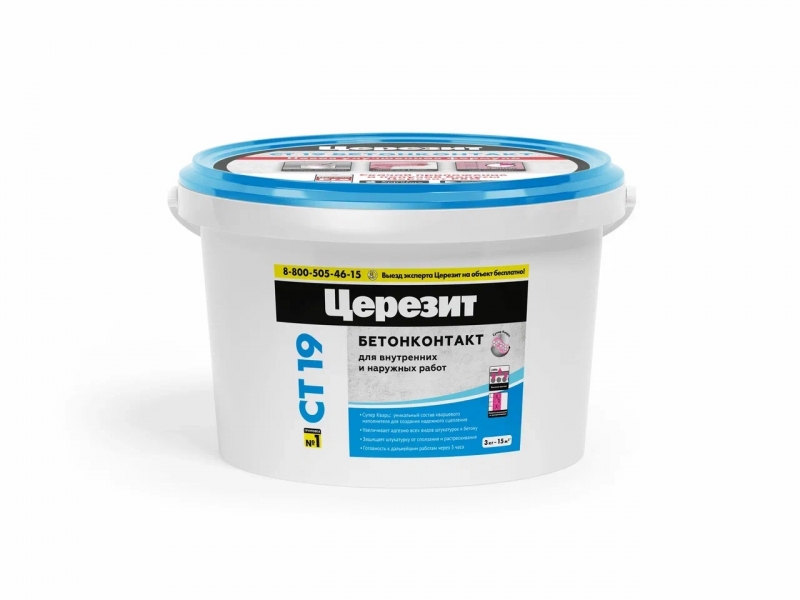 Грунтовка ЦЕРЕЗИТ CT 19 Бетонконтакт 3кг