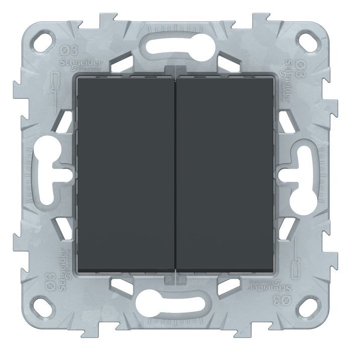 Механизм переключателя 2 кл антрацит Unica NEW Schneider Electric