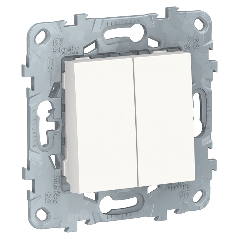 Механизм переключателя 2 кл белый Unica NEW Schneider Electric