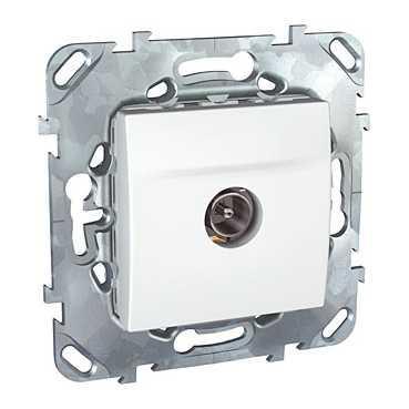 Механизм розетки TV одиночной белый Unica Schneider Electric
