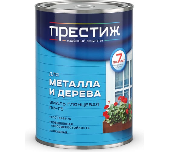 Эмаль ПФ-115 ПРЕСТИЖ черная 1,9кг