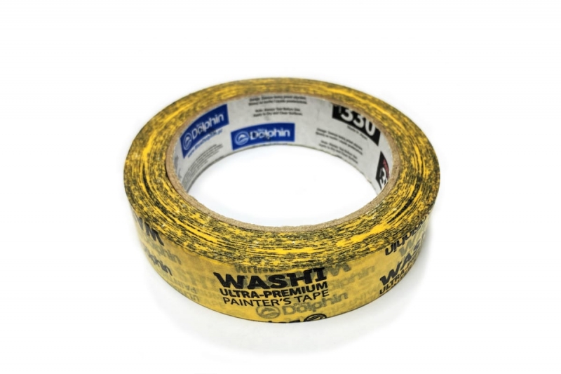 Малярная лента 48 мм х 50 м Blue Dolphin Washi - ULTRA PREMIUM IDEAL FOR COLOR CUTTING