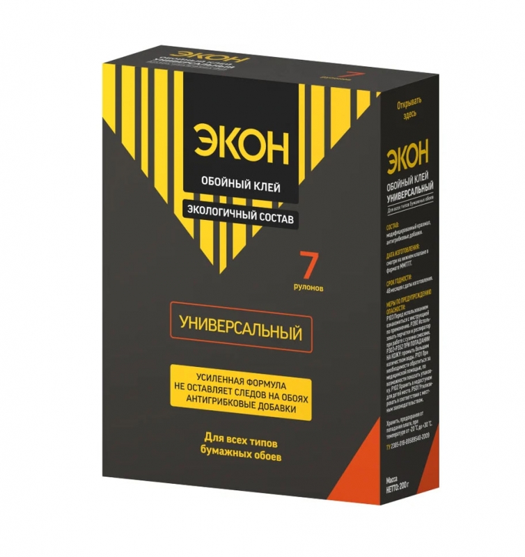 Клей обойный ЭКОН универсальный 200гр