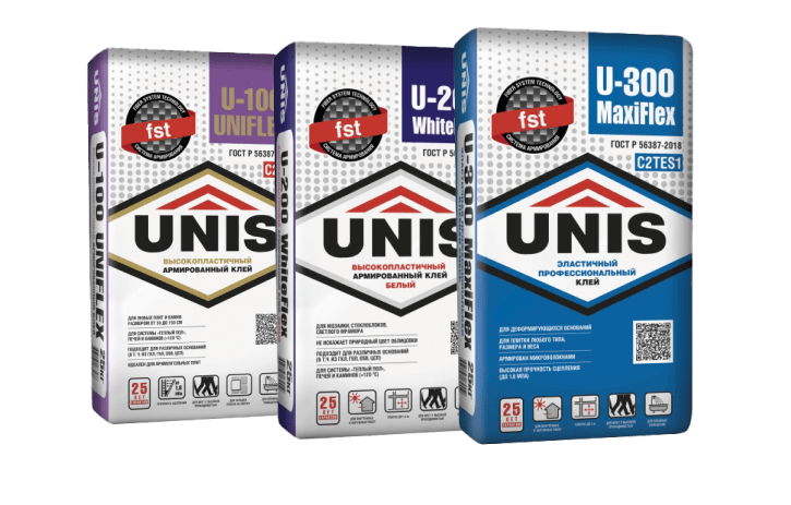 Клей плиточный Юнис